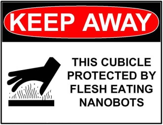 Nanobot protected cubicle (Photo by Kevin Trotman - https://www.flickr.com/photos/kt)