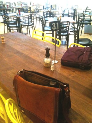 The #SUAW table, Pearson and Murphy's cafe, Melbourne (photo by Tseen Khoo)