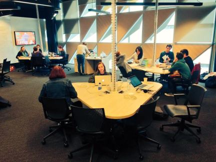 #MelbWriteUp in full swing (during a break). Photo by Jason Murphy.