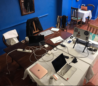 Photo of writing retreat by Narelle Lemon