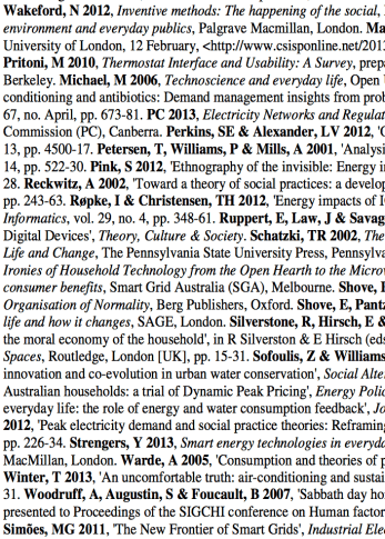 References, listed without any gaps between them.