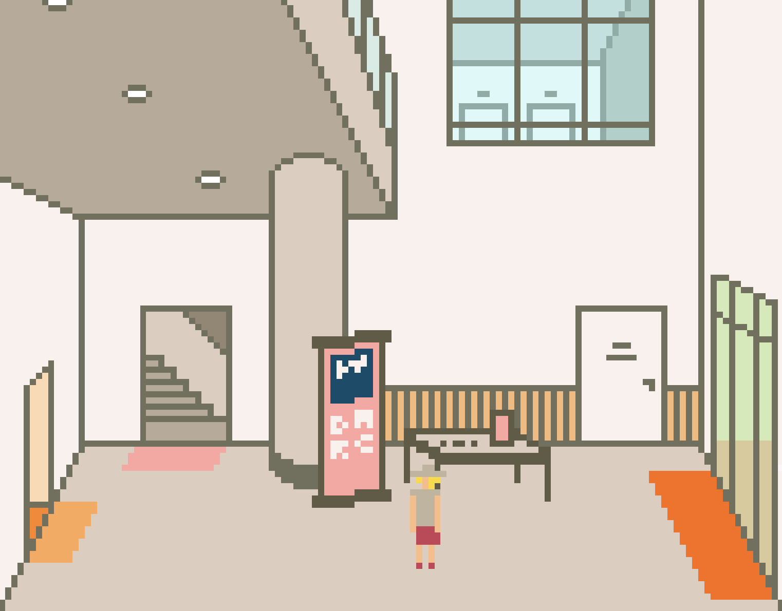 Screenshot of The Zone, an event-specific virtual socialisation space. Image courtesy of Brendan Keogh.