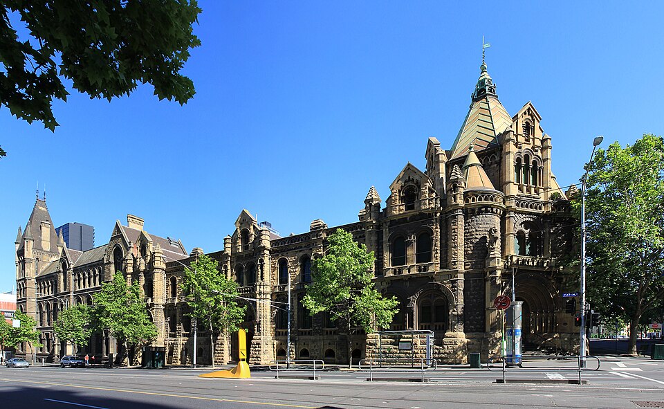 RMIT Building 1 (left) and Building 20 (right).